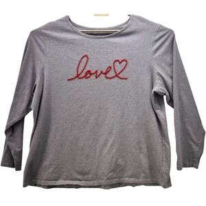 Coldwater Creek Shirt Gray 2X